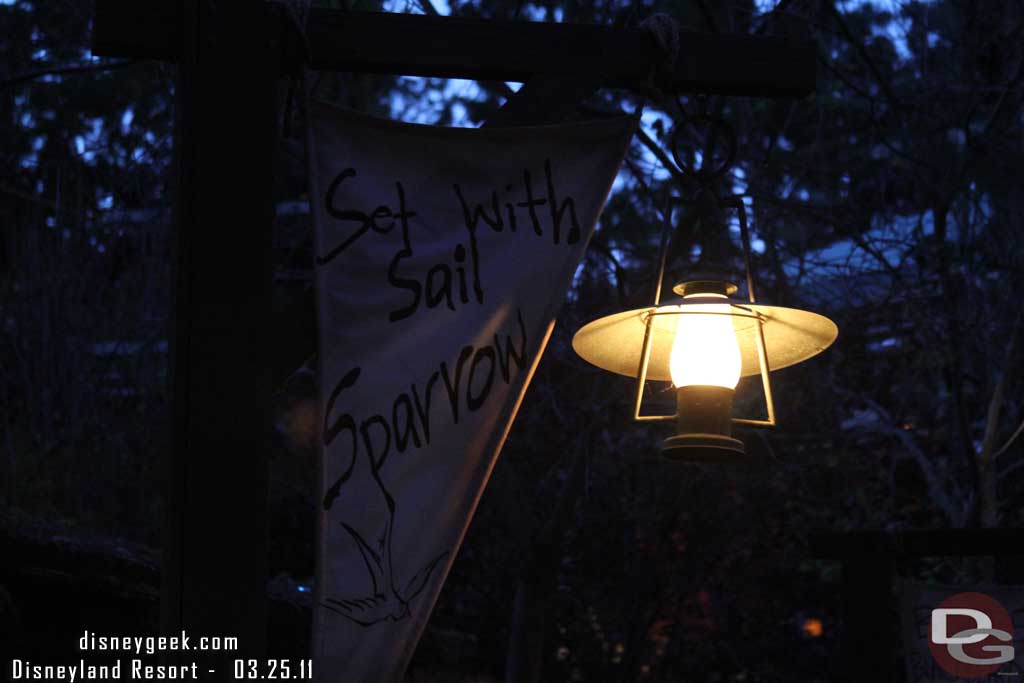 Some signs decorating the petting zoo area which was the holding pen for the theater.