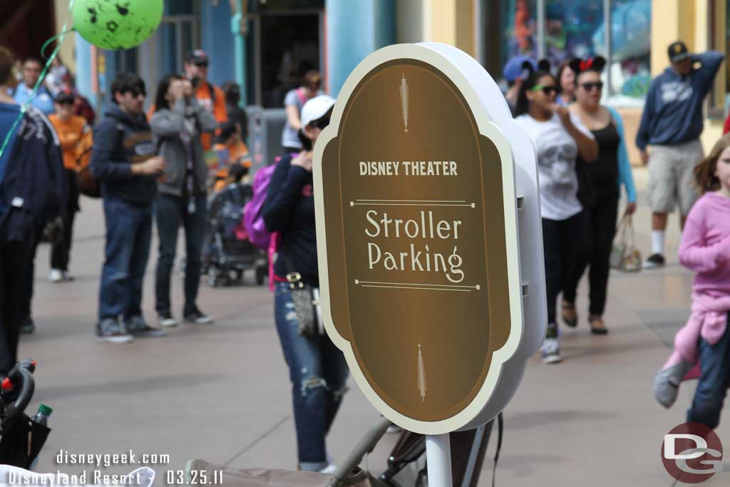 All the signage has been updated, even the stroller signs.