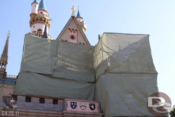 Some work on the backside of the Castle