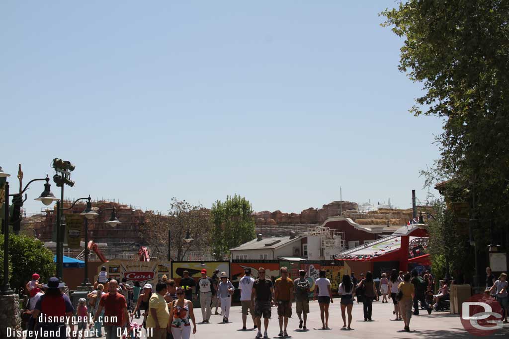 Heading out to Cars Land.