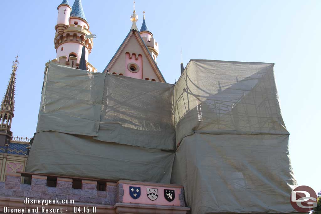 Some work on the backside of the Castle