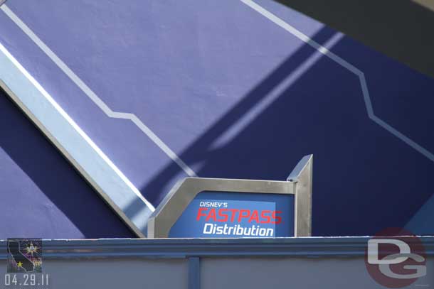 Thought this was interesting.  I read several places the Fastpass distribution will be using the old Buzz ones for Star Tours.  But this sign was near where the old Star Tours ones were.