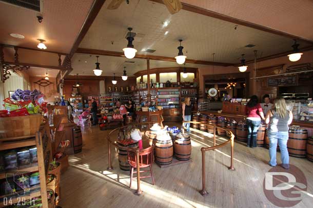 In the Markethouse on Main Street the old stove that used to sit in the middle of the store is gone.  Read on another site that someone ran into it with an ECV.