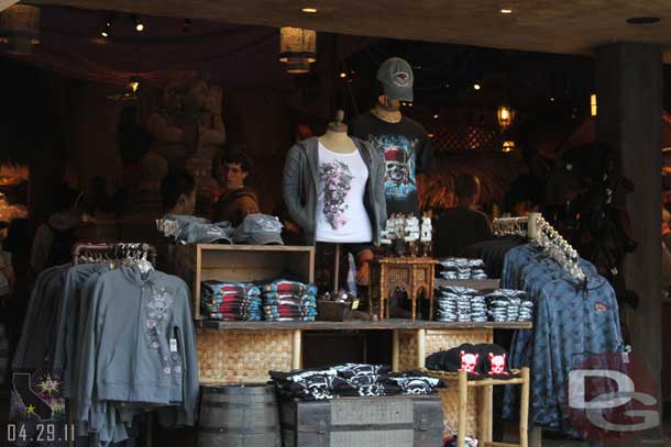 Pirates merchandise in Adventureland.