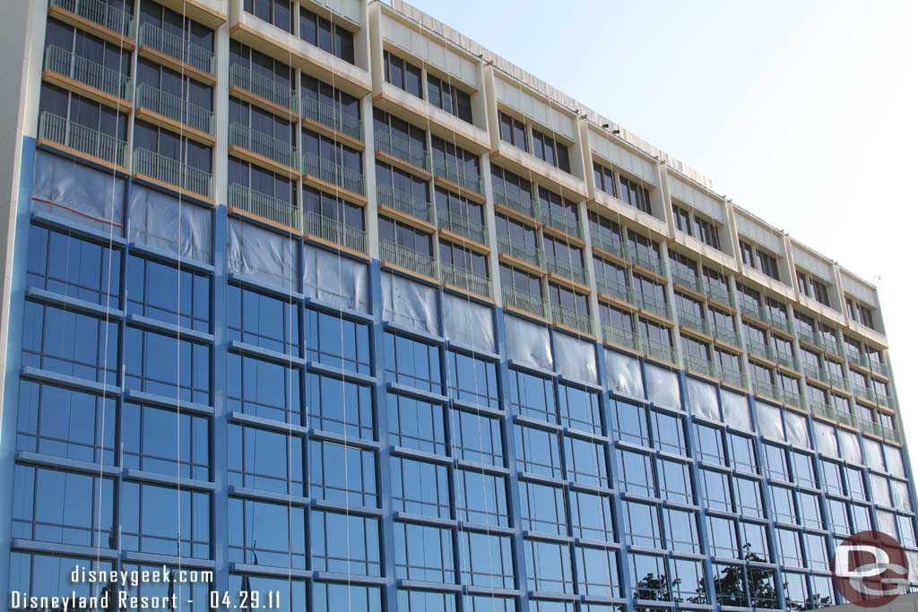 The Magic Tower work is moving along.  This is the parking lot side.