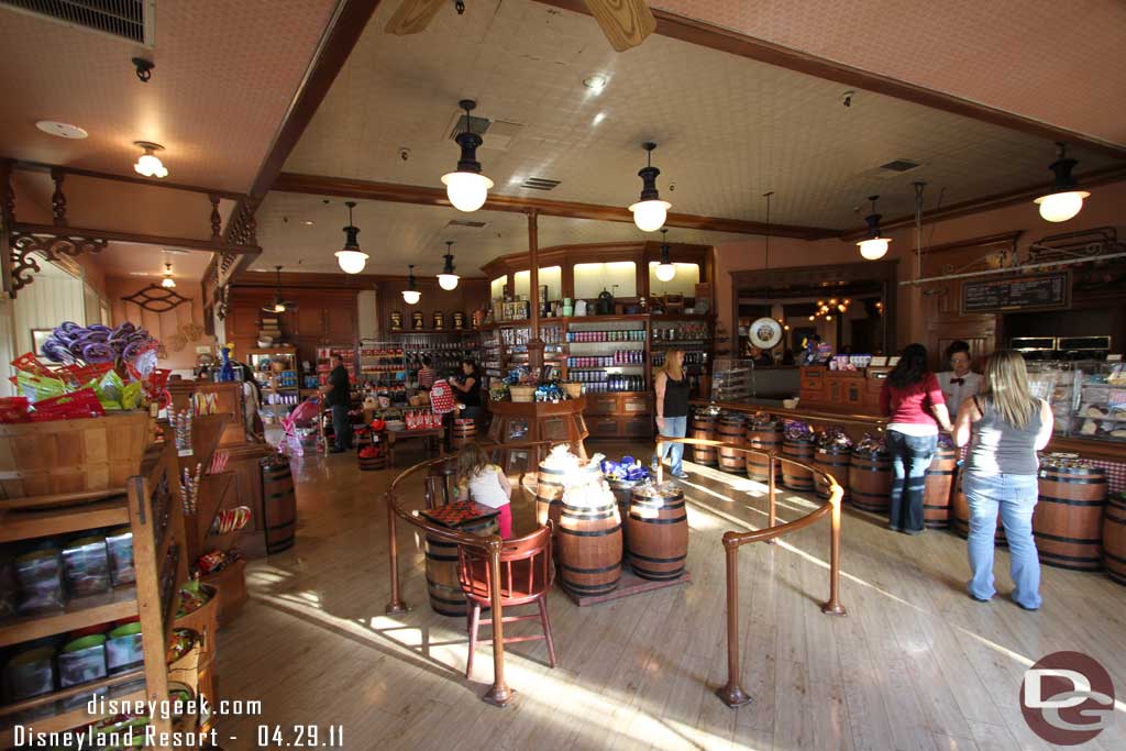 In the Markethouse on Main Street the old stove that used to sit in the middle of the store is gone.  Read on another site that someone ran into it with an ECV.