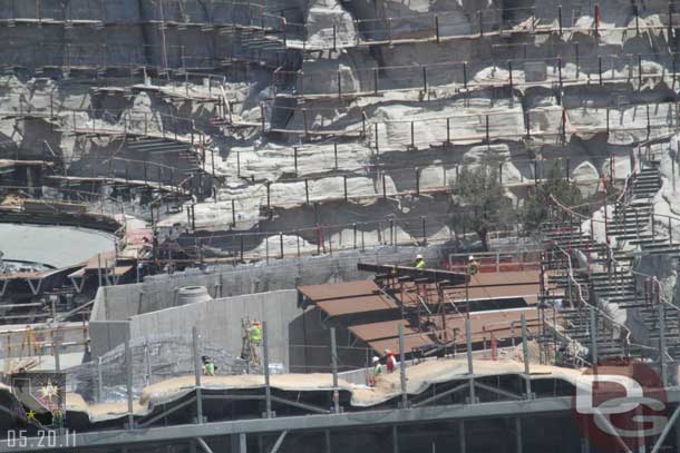 Now over to Cars Land.  Some activity around the track.. are they going to finish the circuit soon..