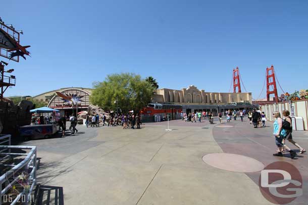 Some wide shots of the former seating area.