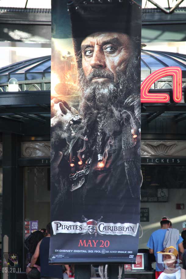 Pirates opens today so the AMC has banners up.