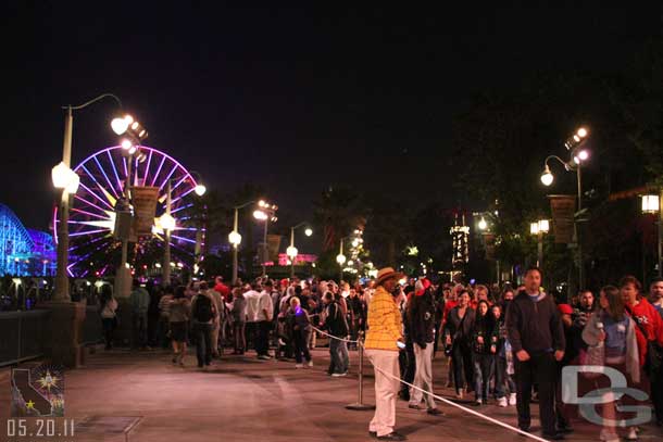 Heading into line to use my Fastpass for the 10:15 show.