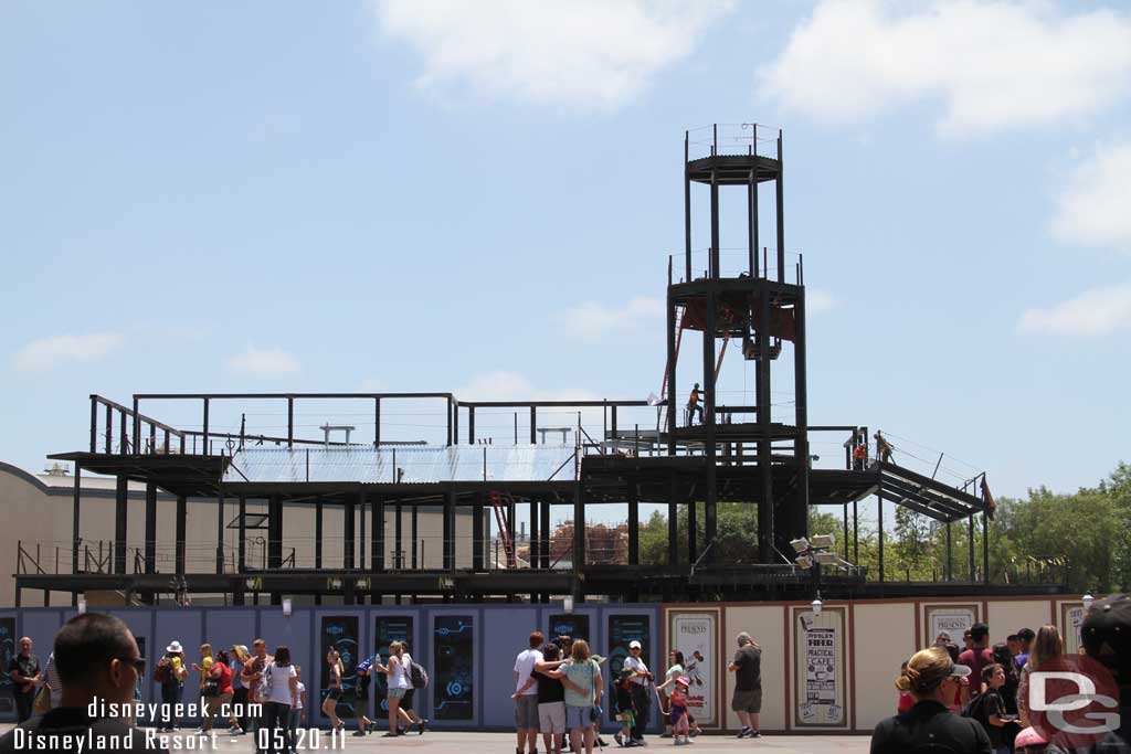 Not a lot of visible change on the Carthay since last visit.  Some metal is down but that is about it from this angle.