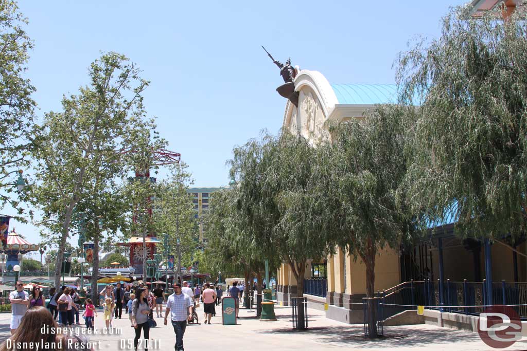 The front of the building looks great with all the trees.