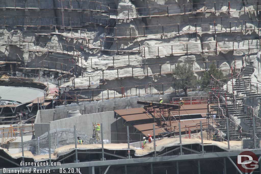 Now over to Cars Land.  Some activity around the track.. are they going to finish the circuit soon..