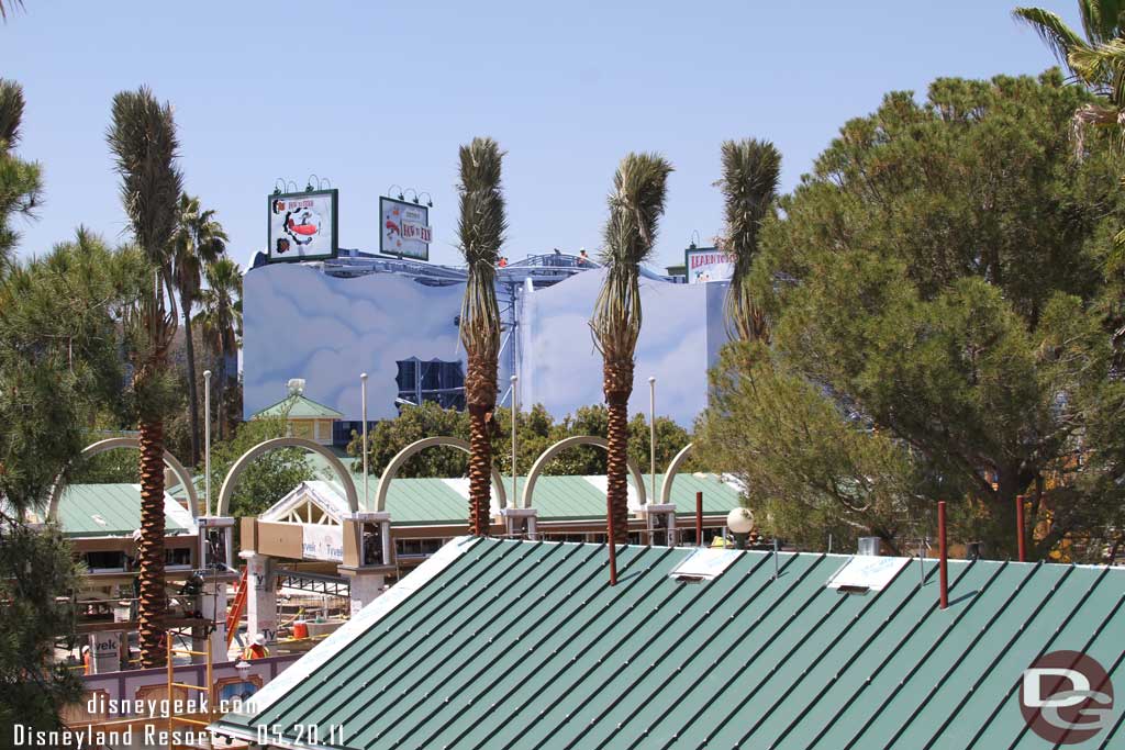 Wow what a difference view with the trees, roofs, and clouds in the background compared to before.