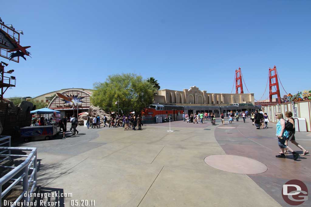 Some wide shots of the former seating area.