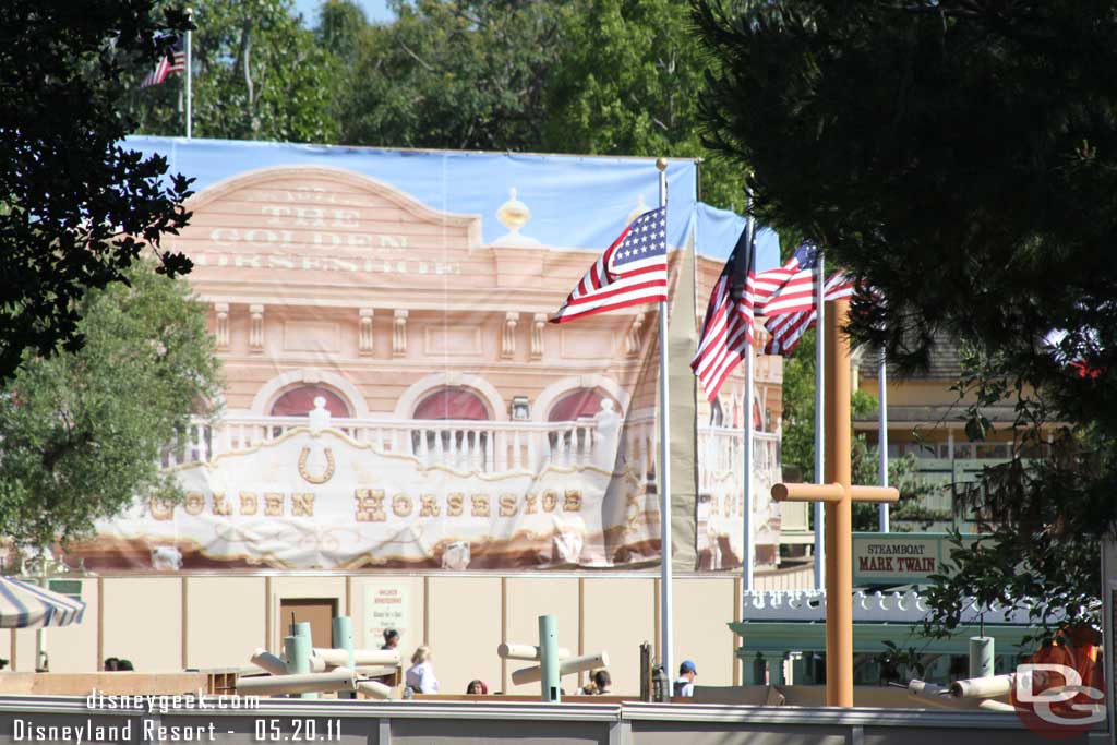 The Golden Horseshoe is underwraps and closed.