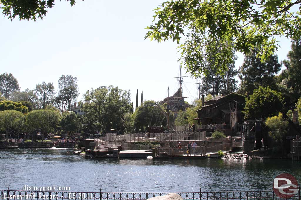 The Rivers of America are back to normal (last visit Pirates had invaded).