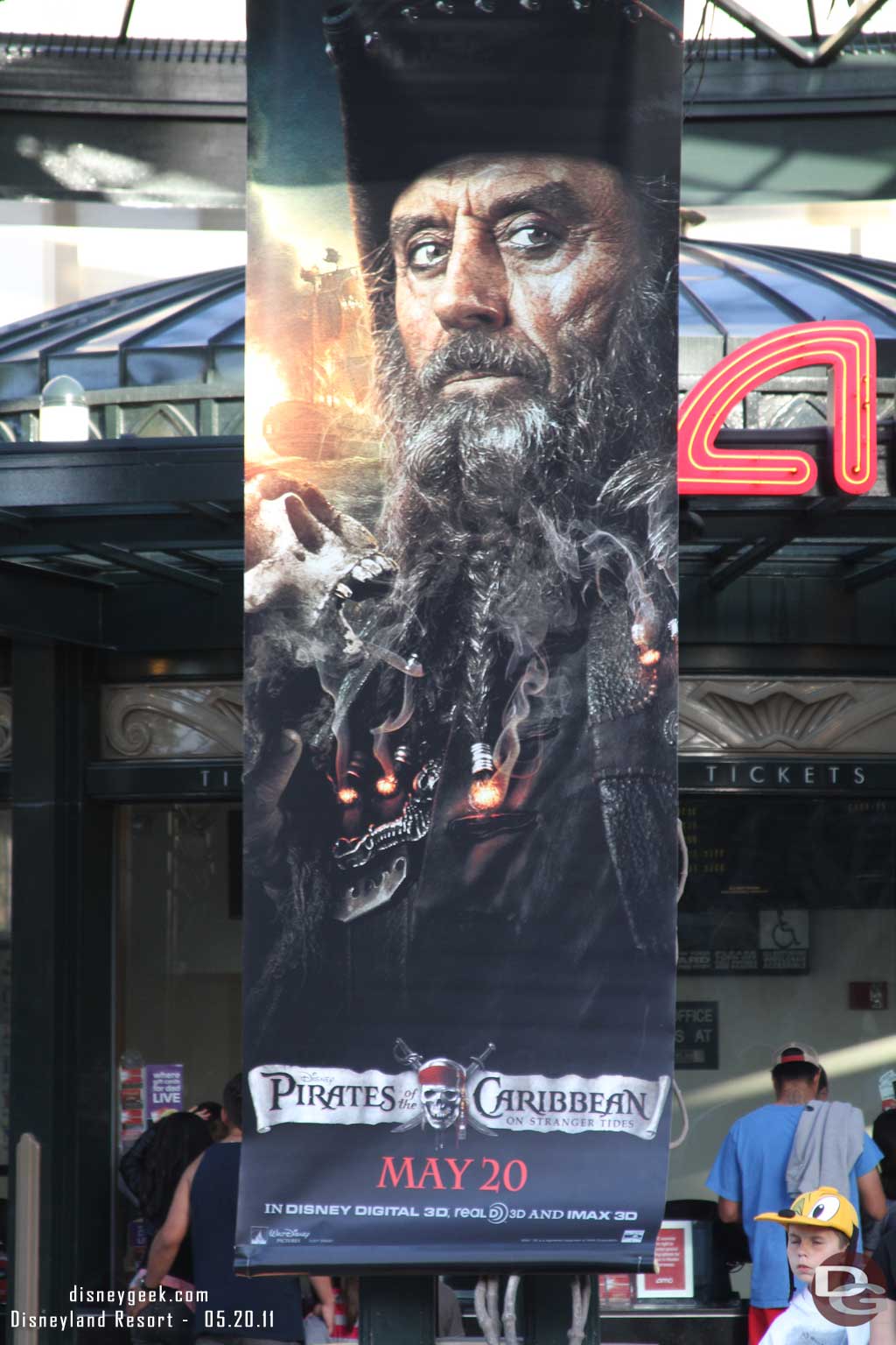 Pirates opens today so the AMC has banners up.