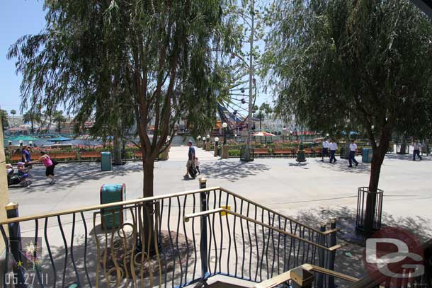 A look down at the Pier.  We did not use much of the outside queue since I was near the front.