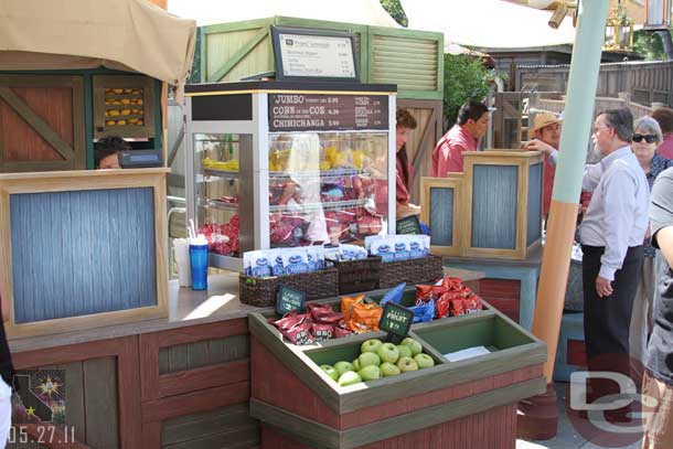 Looks like they combined the carts and lemonade stand into one location.