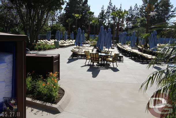 The new pool deck, it was not open Friday, but looks ready to go.