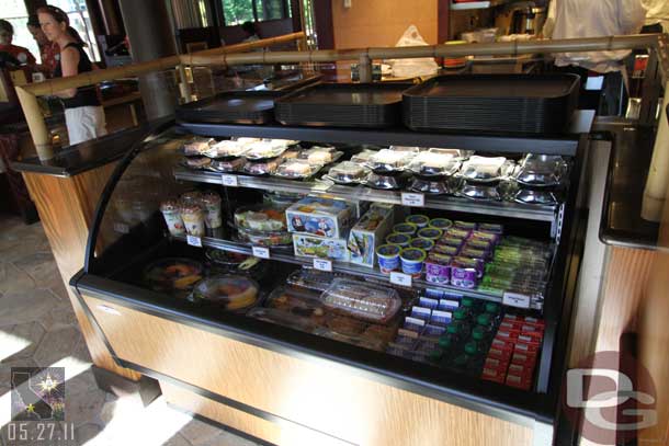 Several grab and go items that do not require you to order.