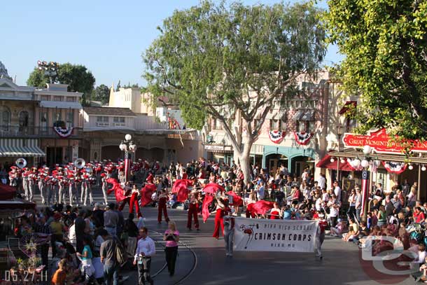 Another band before this parade.