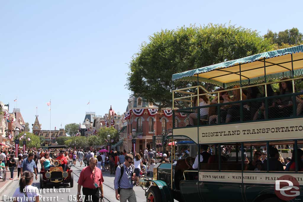 They had both buses going today, seems like it has been a while since I have seen that.