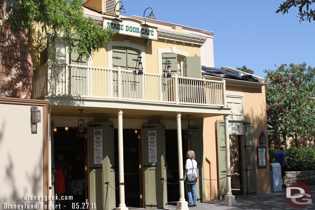 The Stage Door Cafe has reopened too.