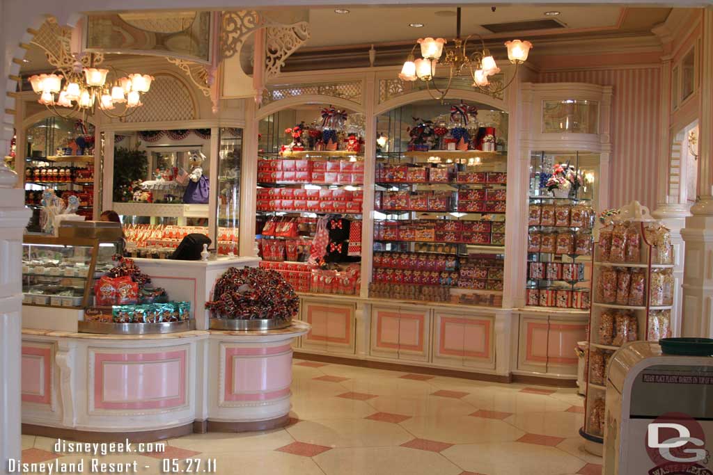 The Main Street stores interiors have been switched to summer displays too.