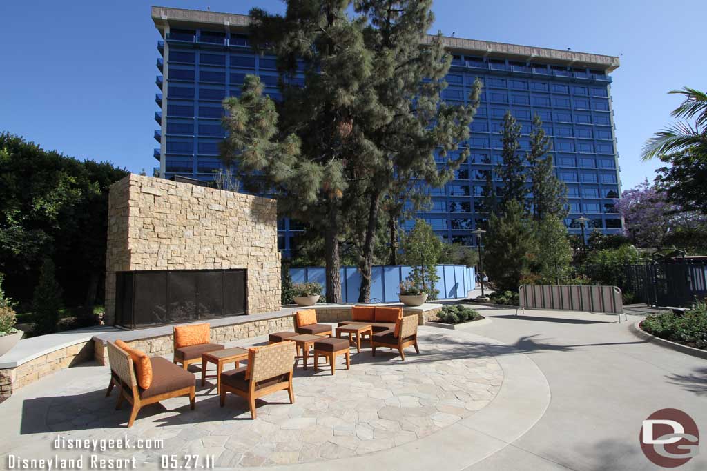 A wider shot of the fireplace area.  That is the Wonder Tower in the background.