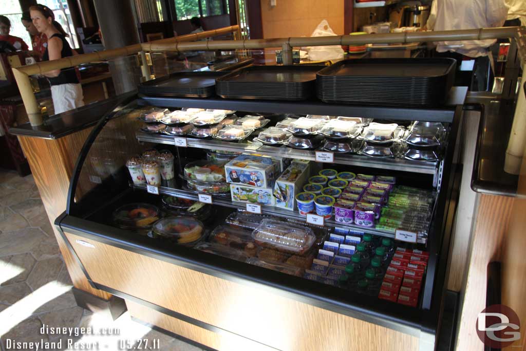 Several grab and go items that do not require you to order.