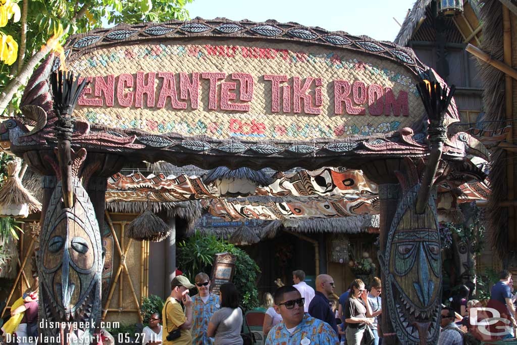 Continuing the island nature after the hotel.. a couple shots of the Tiki Room and Dole Whip counter as I walked by.