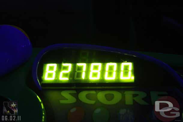 Afterwards I went on Buzz since it was a walk on, not a bad score.