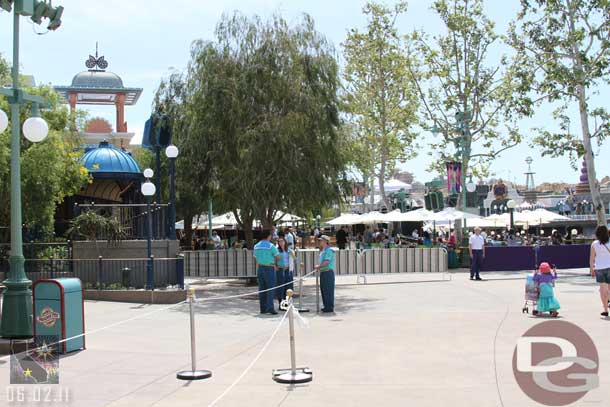 Moving on the main walkway was blocked off for the radio stations and Mermaid stage area.