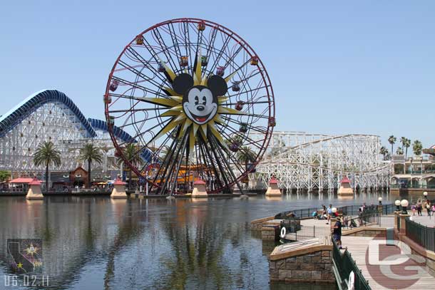 Forgot to mention all the World of Color platforms were submerged and no work going on today.