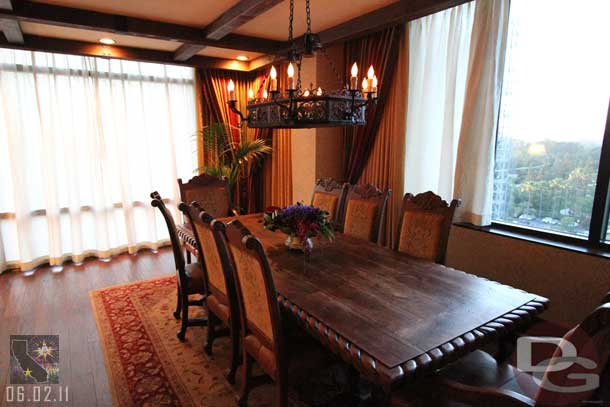 The dining room.