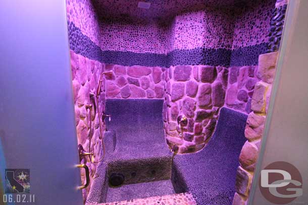 This is to  the right in the previous shot, a small grotto added onto the shower.