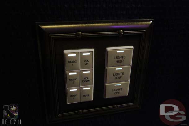 A sample of the switches around the suites.