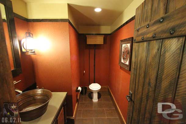 The bathroom for the common space