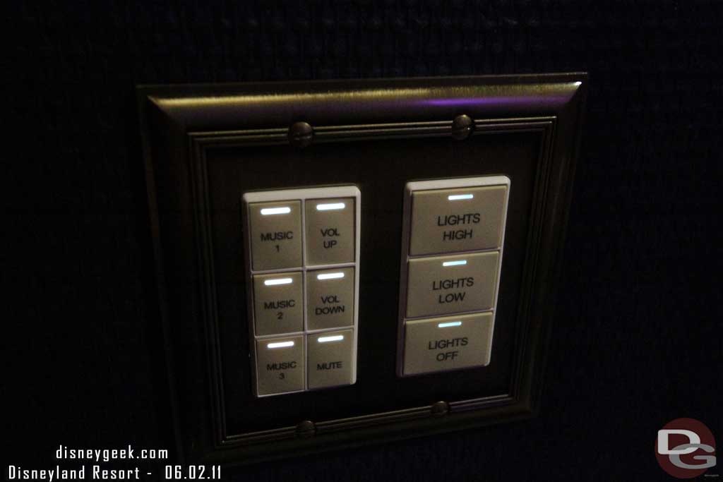 A sample of the switches around the suites.