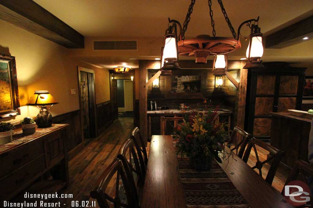 The dining room and bar then in the far left the doorway I entered through.