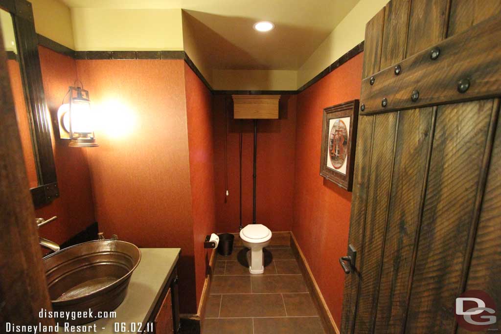 The bathroom for the common space