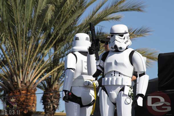 Always under the watchful eye of some storm troopers