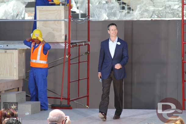 Tom Staggs took the stage first.