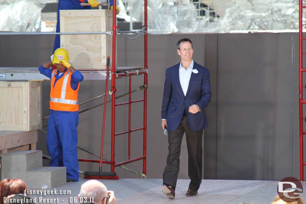 Tom Staggs took the stage first.