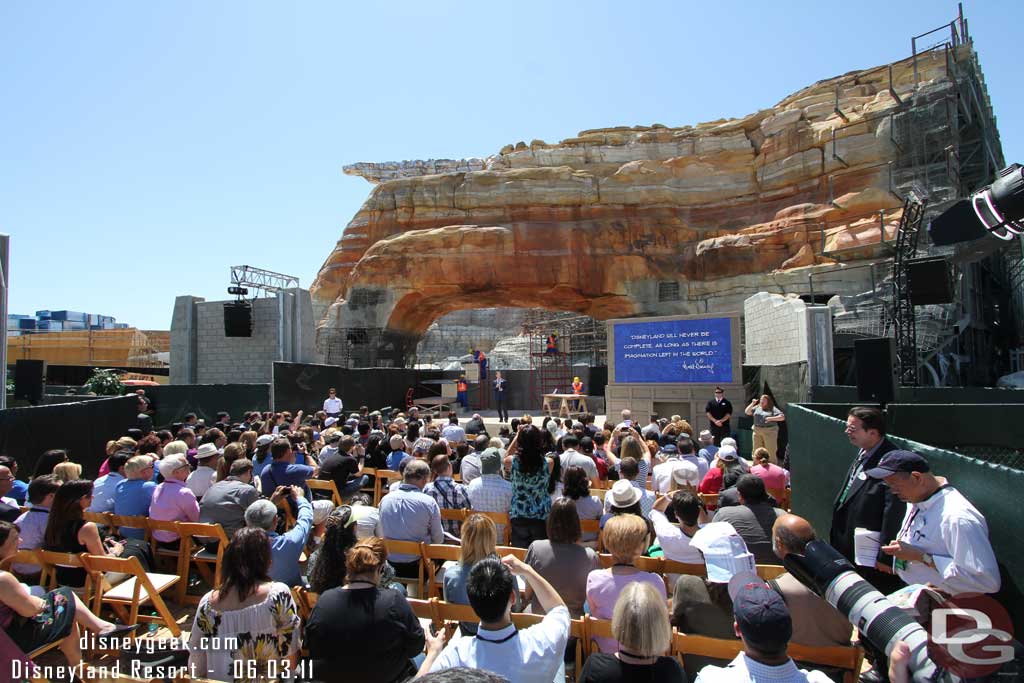 So you have a sense of where we were and what it looked like.  It was a very small venue, maybe 16 chairs across and not that many rows.