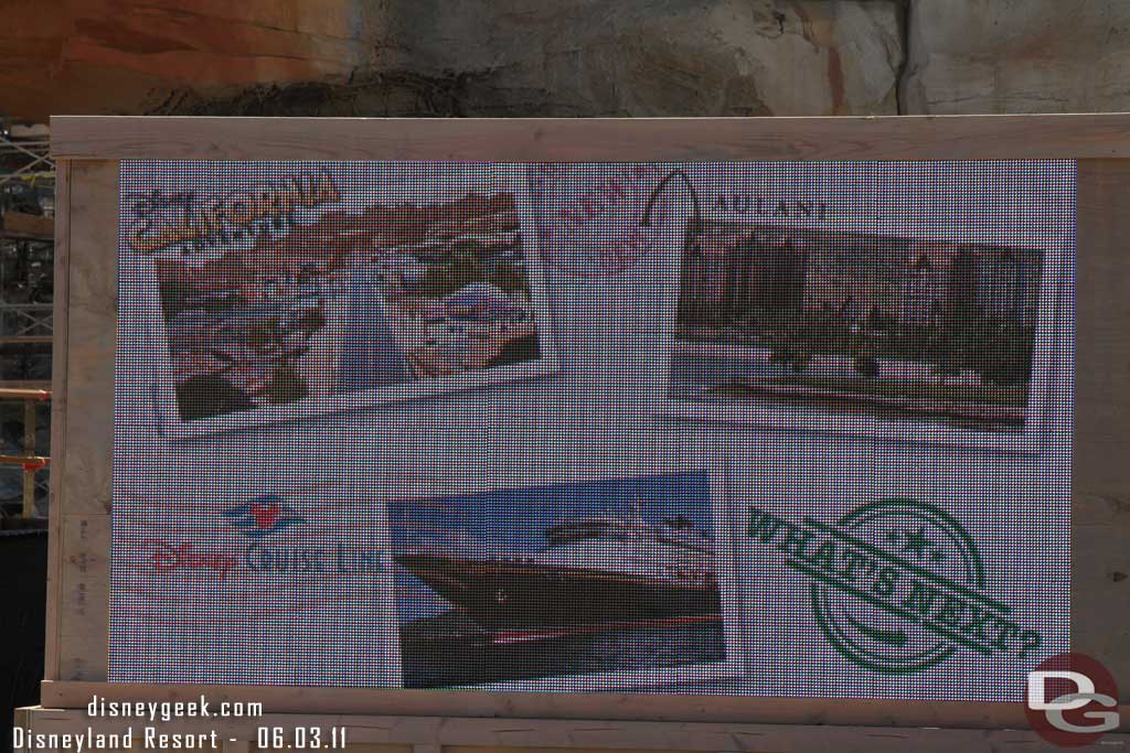 An overview of the presentation.  Cars Land, Cruise Line, and Aulani.