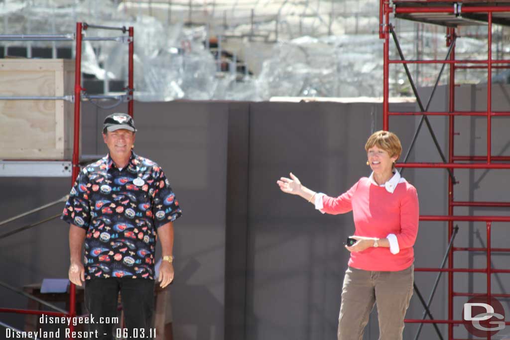 Next up Kathy Mangum and Kevin Rafferty and Cars Land