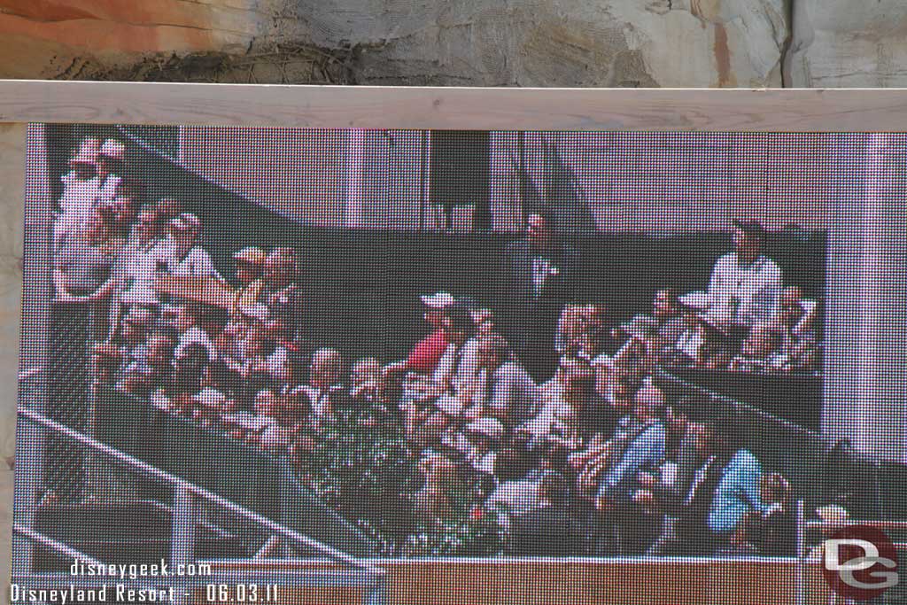 This was great.  Since we could not go into the active construction site they put a live camera guy up on Tower of Terror and took us on a tour.
